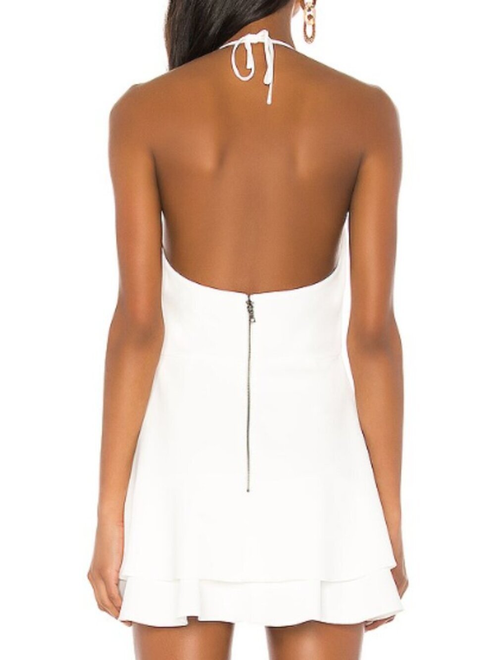 Alice + Olivia Sicily Halter Romper - Off White - Picture 2 of 10